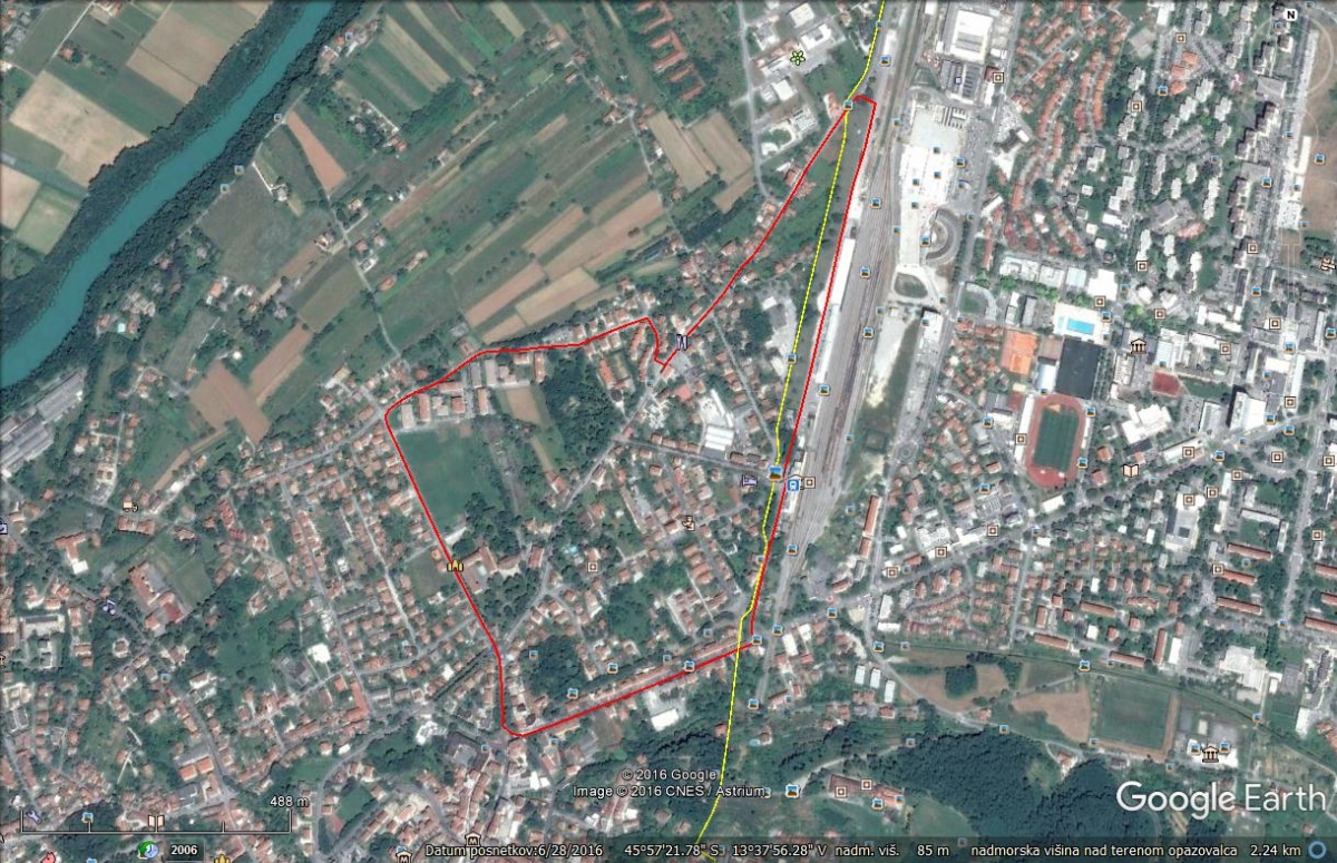 3,5 km trasa