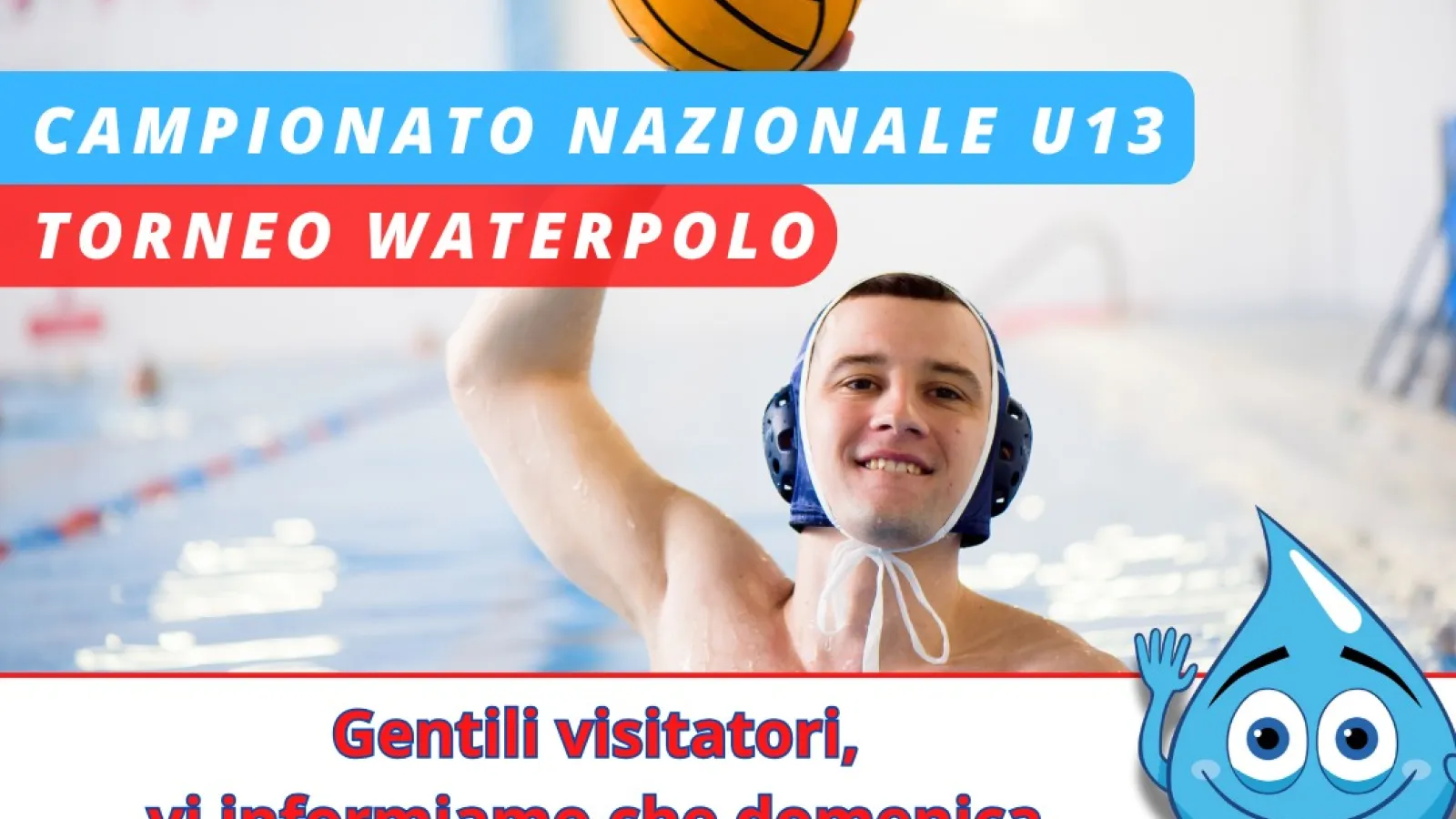 Notranji bazen zaprt zaradi turnirja v vaterpolu